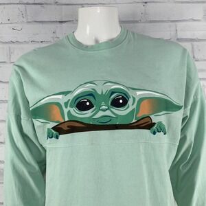 Disney Shirt‎ Adult XS T-Shirt Spirit Jersey Star Wars Mandalorian Baby Yoda